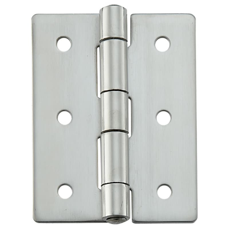50mm x 65mm Butt Hinge with Holes, Mirror