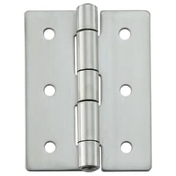 50mm x 65mm Butt Hinge with Holes, Mirror