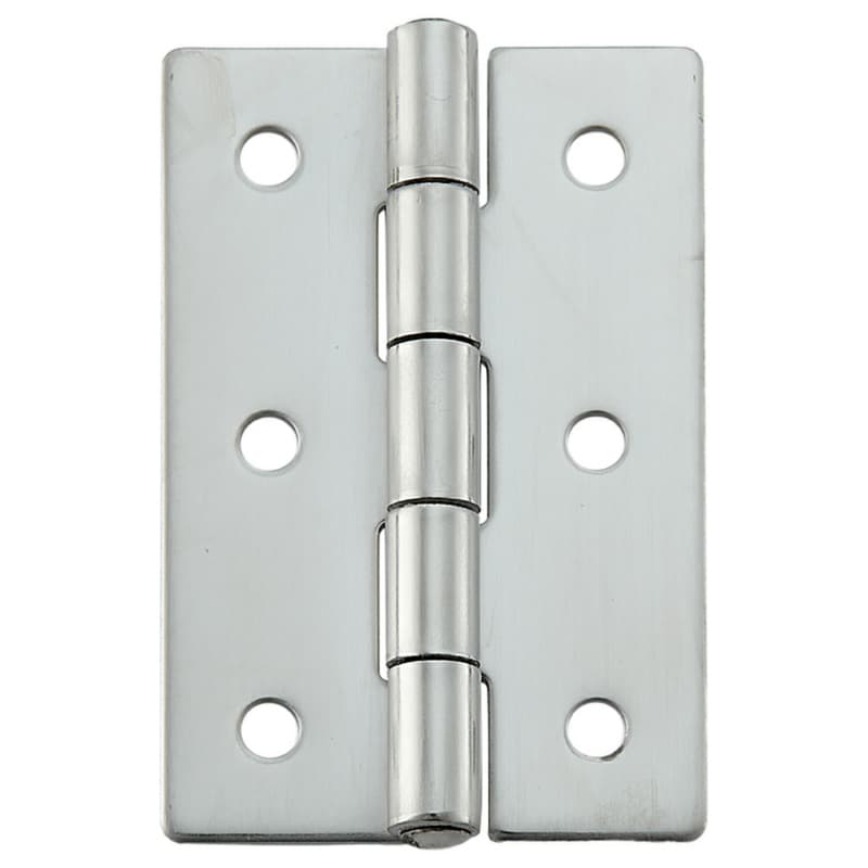 50mm x 75mm Butt Hinge with Holes, Mirror
