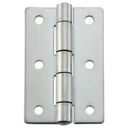 60mm x 90mm Butt Hinge with Holes, Mirror