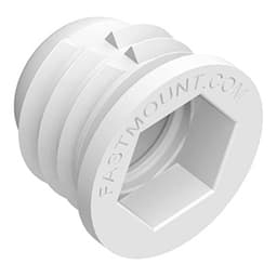 Self Tapping Female Panel Clip, White