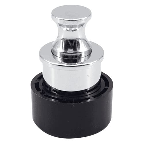 31mm Push Knob, Chrome