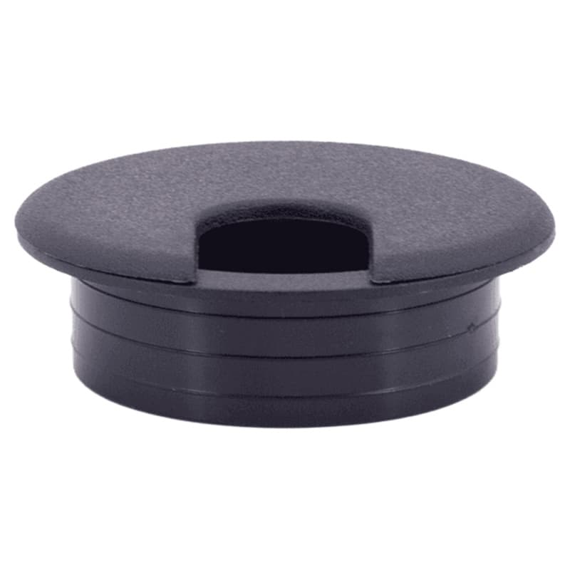 60mm Round Cable Grommet, Black