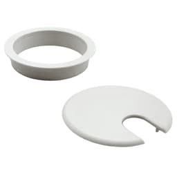 89.4mm Round Cable Grommet, White