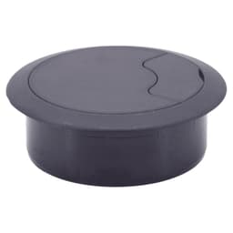 72mm Round Cable Grommet, Black