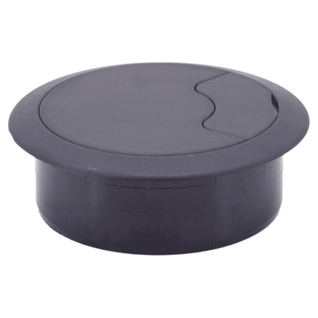 72mm Round Cable Grommet, Black