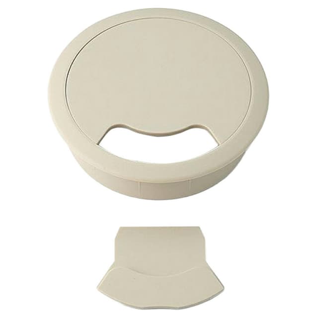 Sugatsune, Round Cable Grommet V80 Series, 2-Piece Plastic