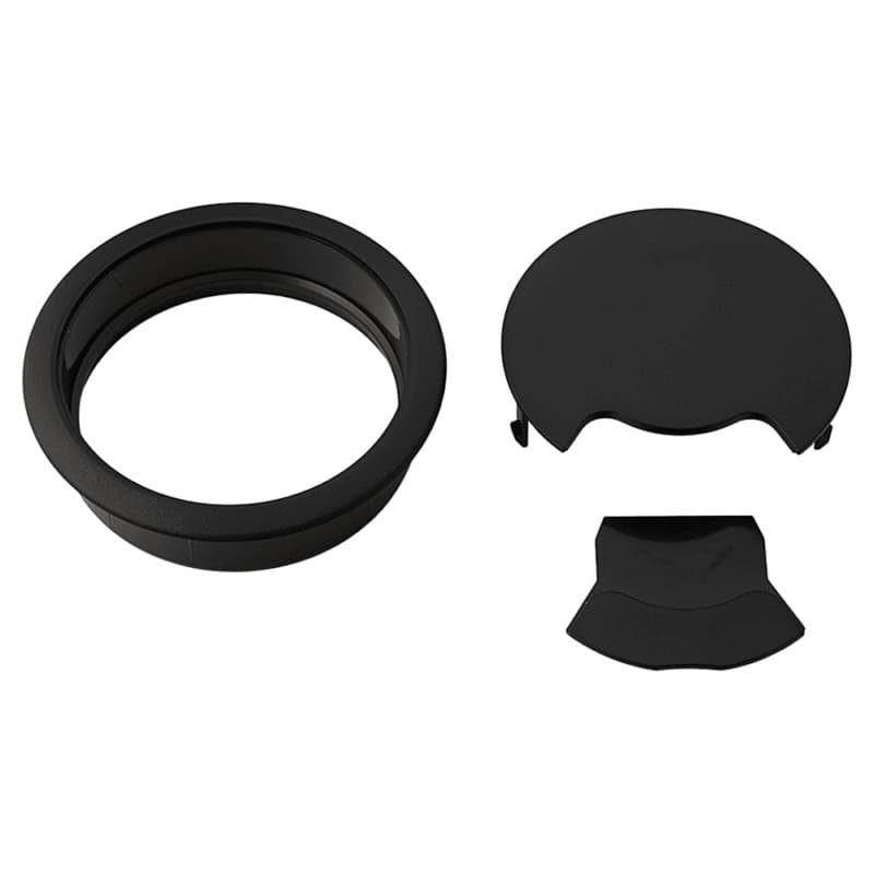 92mm Round Cable Grommet, Black