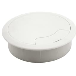 92mm Round Cable Grommet, White