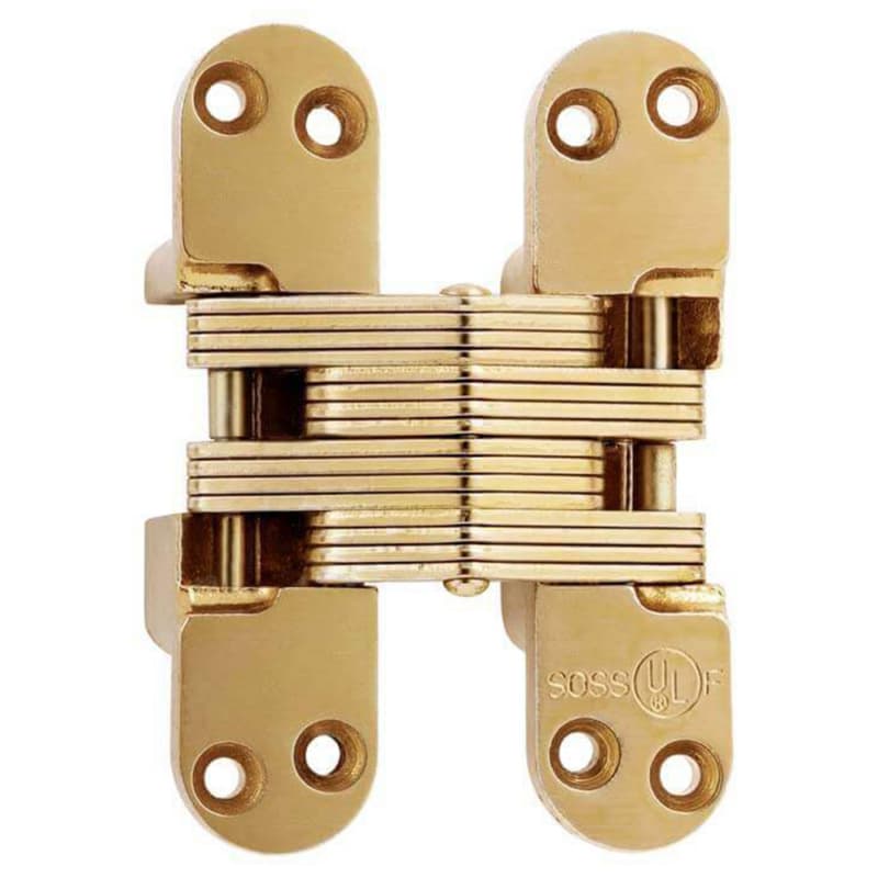 1-3/4" 418 Alloy Steel Invisible Hinge, Satin Brass