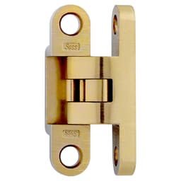 504 Wrap Around Invisible 92° Opening Hinge, Satin Brass