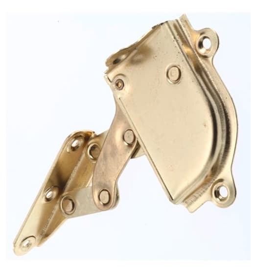Heavy-Duty Lift-Up Scissor Hinge, Brass-Plated