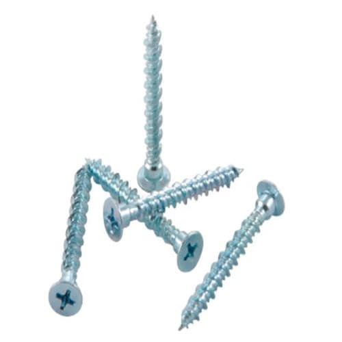 #8 x 45mm Funnel Head Confirmat Screw, Pozi Drive Hi-Lo Thread and Sharp Point, Box of 1 Thousand by Titus Tool Company Inc.