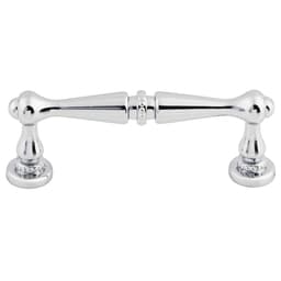 3" Edwardian Handle Pull, Polished Chrome