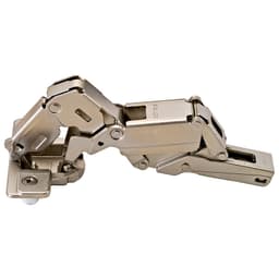 Series 200 155° Opening Zero Protrusion Hinge, 45mm Bore Pattern, Self-Closing, Half Overlay, Nickel-Plated, Screw-On