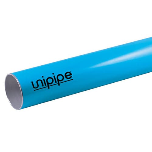 25mm x 8' Pipe for Compressed Air, Blue