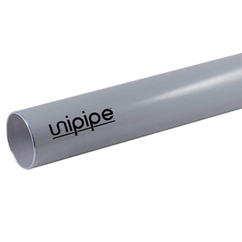 20mm x 8' Pipe for Vacuum, Gray