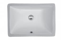 Vitreous China Undermount Single Bowl Vanity Sink, 18" x 13" x 5-3/4", White
