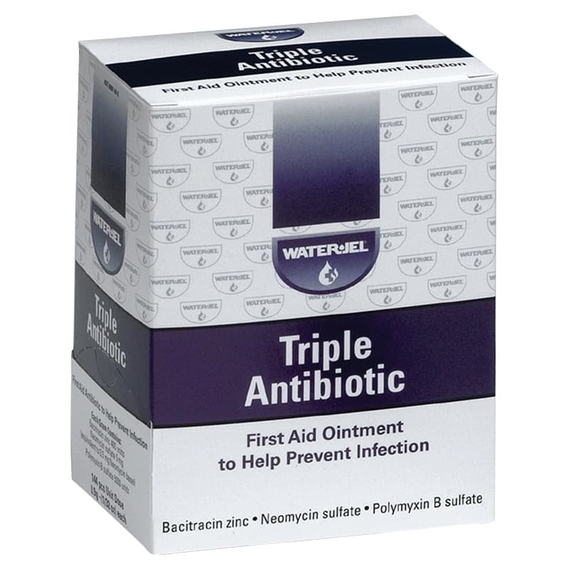 Water-Jel Triple Antibiotic First Aid Ointment Packets, 0.9 Gram (144/Box)