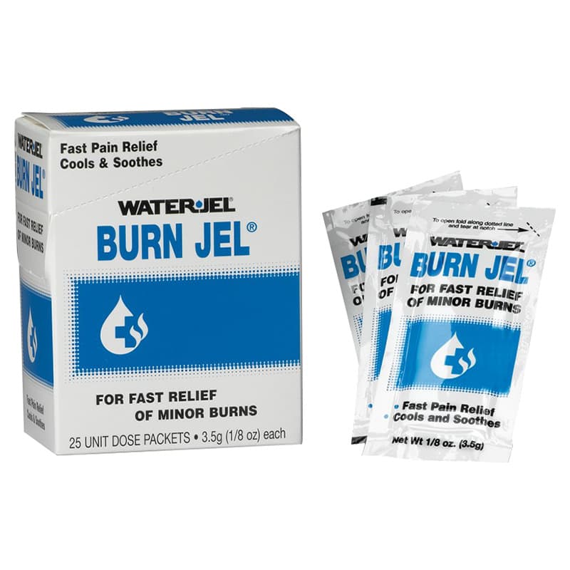 Water-Jel Burn Jel First Aid Burn Treatment Gel Packet, 3.5 Gram (25/Box)