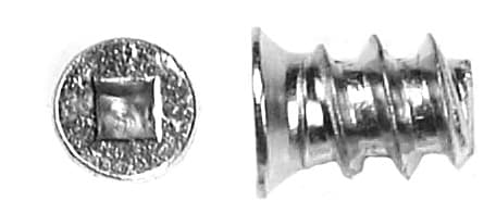#5 x 13mm Flat Head Euro Screw, Square Drive Euro Thread and Blunt Point, Nickel, Box of 1 Thousand by Wurth