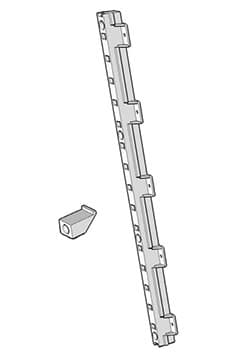 QuikTRAY 2" Drawer Slide Support, White