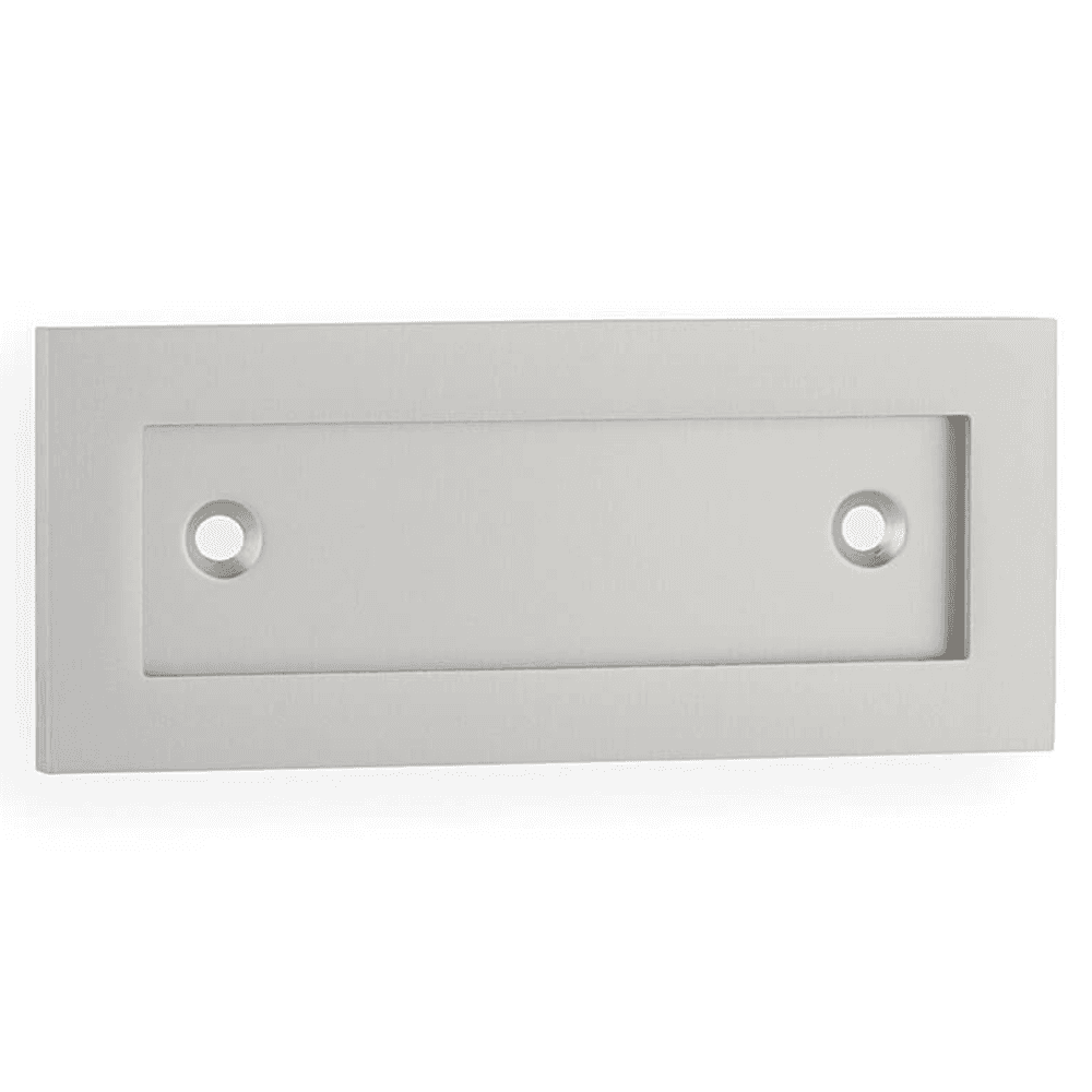 3-3/8" Tag Holder, Satin Aluminum