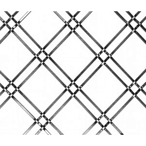 116 1/4 P Decorative Wire Grille, Flat Black
