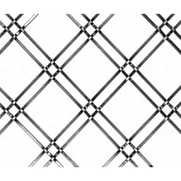 116 1/4 P Decorative Wire Grille, Flat Black
