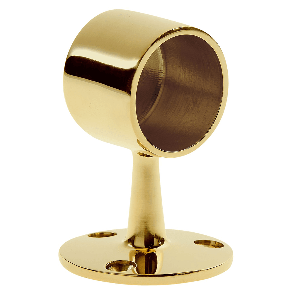 1-1/2" End Post, Polished Brass