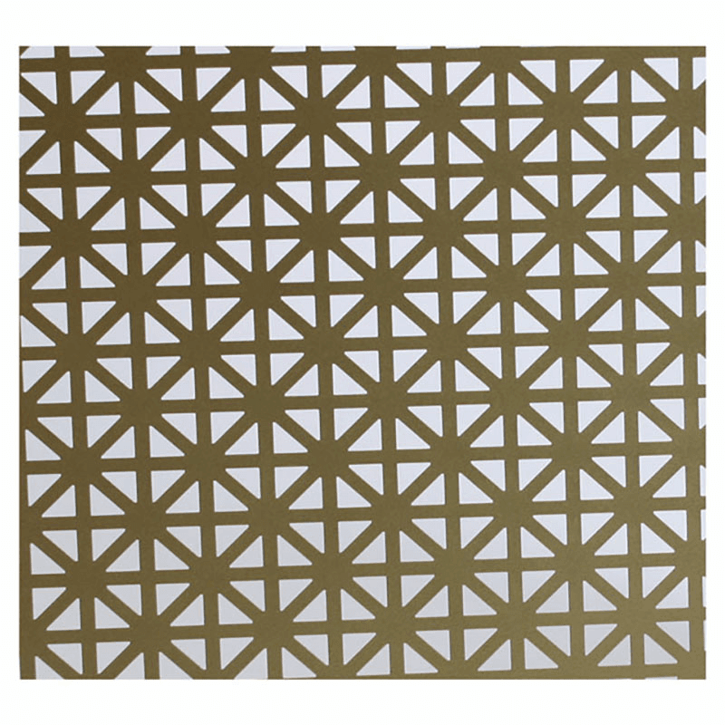 3' x 2' Union Jack Pattern Aluminum Sheet, Gold