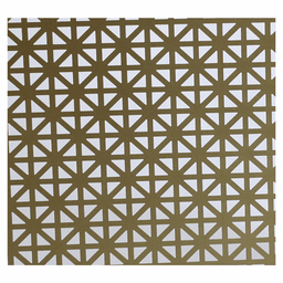 3' x 2' Union Jack Pattern Aluminum Sheet, Gold