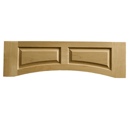 10-1/2" x 36" Raised Panel Valance, Red Oak