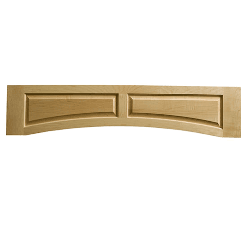 10-1/2" x 54" Raised Panel Valance, Hickory