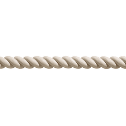 48" x 1/4" Standard Twist Split Rope Molding, Cherry