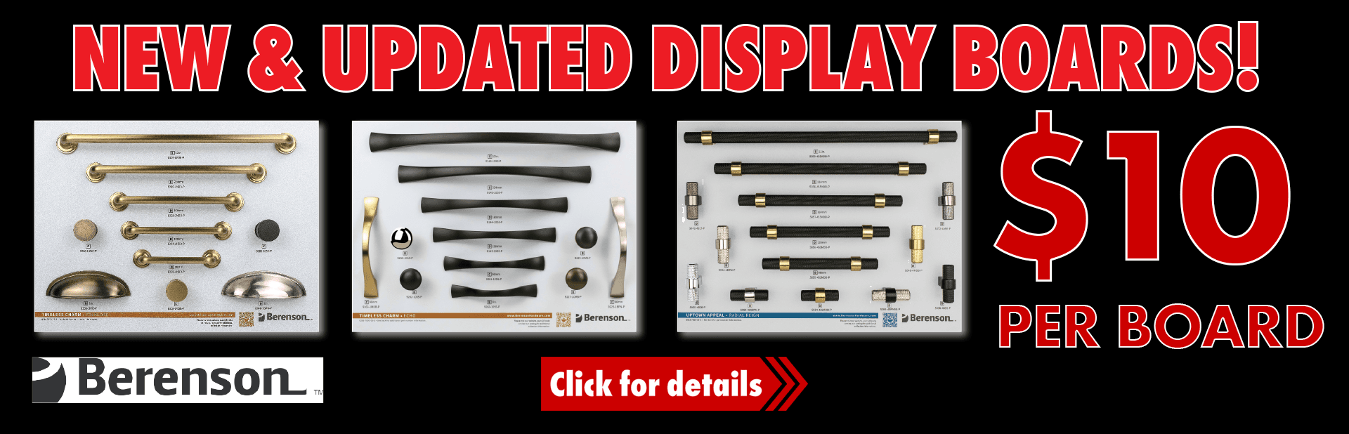 New Berenson Display Boards Now On Sale!