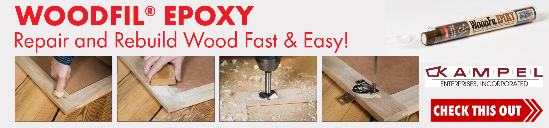 New Kampel Woodfil Epoxy