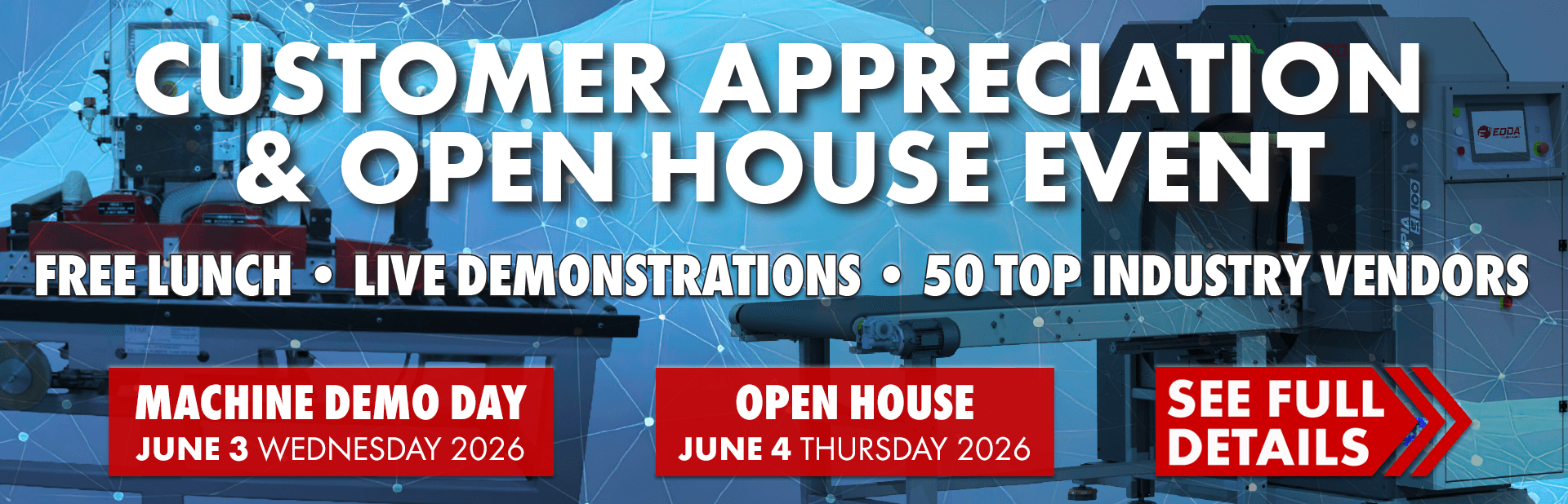Customer Appreciation And Open House Event - Thursday, June 4th, 2026