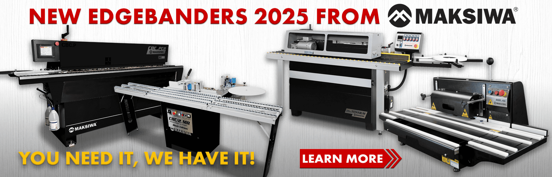 New Edgebanders 2025 From Maksiwa