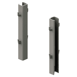 48-1/32" Conero Closet Rod Set with Flanges and LED Integration, Champagne Main - Image