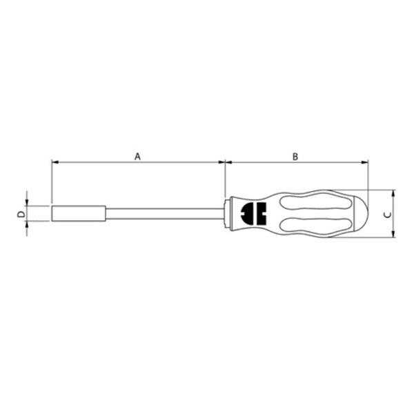 DIN 3126-D 6.3 Tip Magnetic Screwdriver