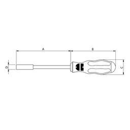 DIN 3126-D 6.3 Tip Magnetic Screwdriver