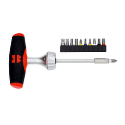 Adjustable 3-Position Wheel - Zebra T-Handle Ratchet Screwdriver Set