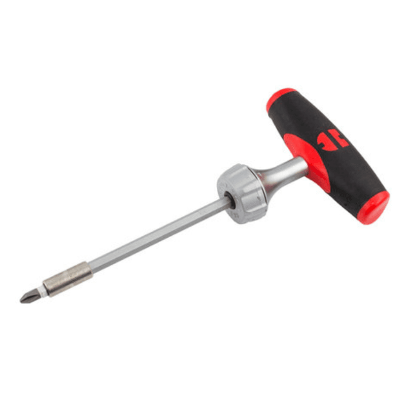 Zebra T-Handle Ratchet Screwdriver Set - Front View