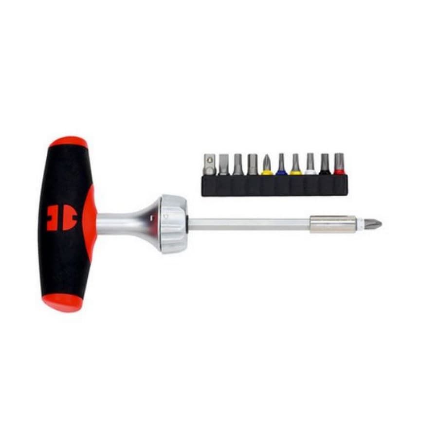 ZEBRA T-Handle Ratchet Screwdriver Set (Includes 11 Bits - 1 Square, 1 Flat, 2 Hexagon, 2 Phillips, 5 Torx)