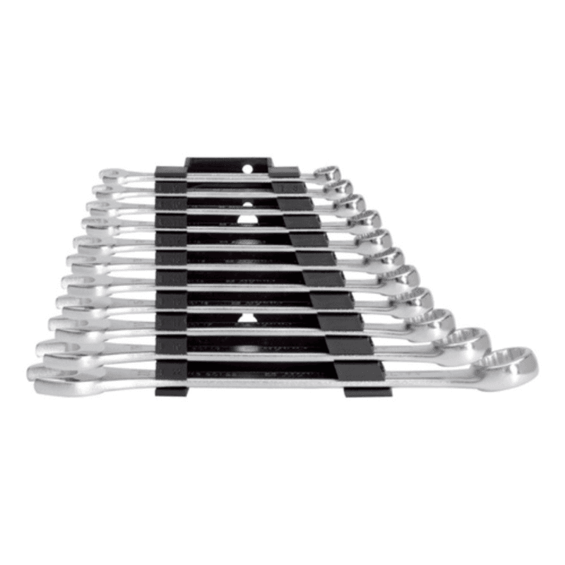 Chrome-vanadium Steel Wrench Set with Polished Heads and 15A? Angle