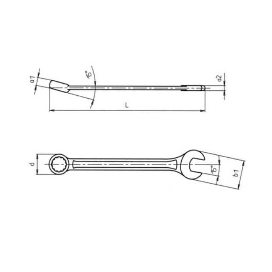 Zebra Powerdriv Metric Combination Wrench (Short Type) :: Image 20