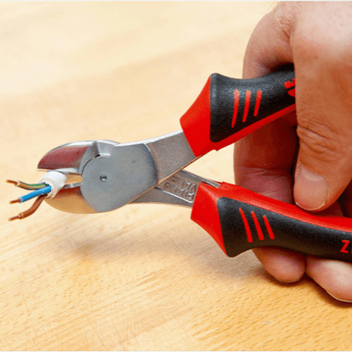 Wurth Zebra Power Side Cutters with 2K grip for cutting hard and soft wire
