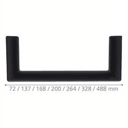 2-1/2" 22389 Series Cabinet Handle Pull, Matte Black Alt 2 - Image