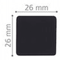 26mm 22607 Series Square Cabinet Knob, Matte Gold Alt 1 - Image